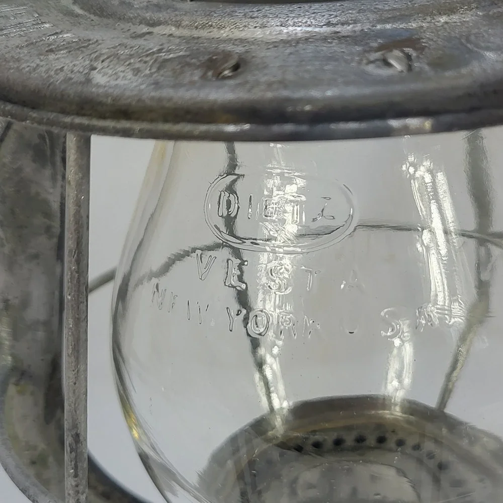 Dietz Vesta Railroad Lantern New York Central Vintage Kerosene Clear Globe USA